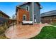 Backyard patio perfect for entertaining with a brick and stone exterior at 2716 N Columbine St, Denver, CO 80205