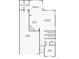 Detailed floor plan of the first floor with dimensions and room layouts at 4327 Wilson Peak Dr, Castle Rock, CO 80104