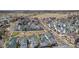 Beautiful aerial view of the neighborhood, showcasing the layout, landscaping and nearby wetlands at 11687 Newton St, Westminster, CO 80031