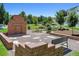 Relaxing park area with seating and decorative wall element for neighborhood enjoyment at 11687 Newton St, Westminster, CO 80031