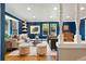Stylish living room with a cozy seating area and beautiful hardwood floors at 5643 S Fulton Way, Greenwood Village, CO 80111