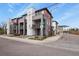 Modern townhomes showcasing unique architectural designs and private balconies at 4205 E Iliff Ave # 5, Denver, CO 80222