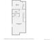 Upstairs floorplan featuring bedroom, utility room, walk-in closet and recreation room, showcasing layout of top level at 2466 S Cherokee St, Denver, CO 80223