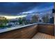 Scenic view overlooking a charming neighborhood and tree-lined street at twilight at 2466 S Cherokee St, Denver, CO 80223