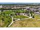 Overhead shot of a community park featuring walking trails and a playground at 9236 Vrain Ct, Westminster, CO 80031