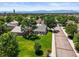 Beautiful aerial view of the home, landscaping and neighborhood at 9236 Vrain Ct, Westminster, CO 80031