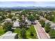 Neighborhood aerial view showcasing tree-lined streets and well-maintained homes at 9236 Vrain Ct, Westminster, CO 80031