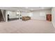 Large finished basement with a rec area, exercise space, and plenty of room at 9236 Vrain Ct, Westminster, CO 80031