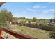 Backyard with a view of the landscaping, fencing, and surrounding neighborhood at 330 Johnson Dr, Castle Rock, CO 80104