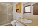 Functional bathroom with a walk-in shower and a sink at 330 Johnson Dr, Castle Rock, CO 80104