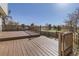 This roomy deck offers beautiful views and plenty of space for entertaining at 4105 N Dunkirk Ct, Denver, CO 80249
