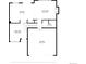 Floor plan view of main level featuring kitchen, dining area, bath, living room and garage at 4105 N Dunkirk Ct, Denver, CO 80249
