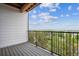 Balcony with black metal railing showcasing an unobstructed and gorgeous view at 487 Interlocken Blvd # 303, Broomfield, CO 80021