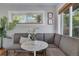 Charming breakfast nook with built-in seating and a view of the outdoors, perfect for casual dining at 9400 Ridge Rd, Arvada, CO 80002