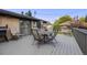 Outdoor deck with dining set, seating, and space for outdoor dining and entertaining at 505 Everett St, Lakewood, CO 80226