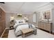 Comfortable basement bedroom featuring neutral colors and plenty of storage for a relaxing retreat at 1050 N Clarkson St, Denver, CO 80218
