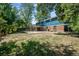 Spacious backyard with patio, mature trees, and ample green space at 3824 S Xenia St, Denver, CO 80237