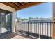 Cozy balcony providing serene views and features a wood floor, great for quiet relaxation at 6007 Yarrow St # D, Arvada, CO 80004