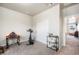 Bright bedroom with closet and neutral carpet, perfect for a home office or workout space at 11524 Dewey St, Parker, CO 80138