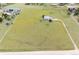 Aerial view of a house on a large lot, with a long driveway at 46531 Sundance Trl, Parker, CO 80138