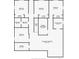 A basement floor plan displaying bedroom sizes and basement finishing at 46531 Sundance Trl, Parker, CO 80138