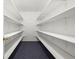 Walk-in pantry featuring extensive white shelving for ample storage and organization at 46531 Sundance Trl, Parker, CO 80138