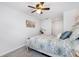 Serene bedroom with ceiling fan, closet, and comfortable bed at 5425 County Road 32 # 27, Mead, CO 80504