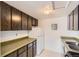 Kitchen with a stainless steel sink and white appliances at 3436 S Locust St # D, Denver, CO 80222