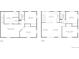 Floor plan showcasing the layout of the first and second floors including living spaces and bedrooms at 6046 Vrain St, Arvada, CO 80003