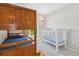 Bedroom with a bunk bed and a crib at 16581 Buckthorn Ln, Parker, CO 80134