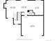 First floor plan featuring living room, dining area, kitchen, bathroom, and garage with dimensions at 16581 Buckthorn Ln, Parker, CO 80134