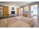 The bedroom has a modern fireplace and a bathroom with tiled wall at 1878 S Gilpin St, Denver, CO 80210