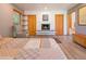 This bedroom has wood floor, two doors to closet and a modern fireplace at 1878 S Gilpin St, Denver, CO 80210