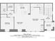 Second-floor floorplan highlights the kitchen, living room, dining area and balcony at 3370 Cascina Cir # D, Highlands Ranch, CO 80126