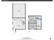 Detailed floor plan of the house showing the layout of rooms, including a garage and utility area at 3355 S Flower St # 131, Lakewood, CO 80227