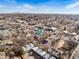 Aerial view of the house and surrounding area at 6145 W 38Th Ave, Wheat Ridge, CO 80033