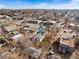 Aerial view showcasing the property and its surroundings at 6145 W 38Th Ave, Wheat Ridge, CO 80033