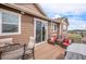Inviting back deck ideal for relaxation and outdoor entertainment at 555 Heritage Trl, Elizabeth, CO 80107