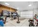 Large garage featuring ample space for parking and storage at 555 Heritage Trl, Elizabeth, CO 80107