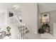 Upstairs hallway with access to bedrooms and bathroom at 5418 S Fundy Cir, Centennial, CO 80015