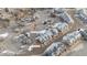 Aerial view of the townhouses, showcasing the surrounding walking trails and community at 5591 Canyon View Dr, Castle Rock, CO 80104