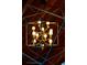 Close-up of an elegant chandelier with a modern design at 6 Blue Grouse Ridge Rd, Littleton, CO 80127