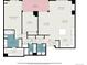 Detailed floorplan showcasing the layout of the home, including rooms and dimensions at 1551 Larimer St # 2602, Denver, CO 80202
