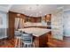 A well-equipped kitchen features a large center island, stainless appliances, and plenty of cabinet space at 1551 Larimer St # 2602, Denver, CO 80202