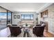 Bright and airy living room offering city views, modern furniture and natural light at 1551 Larimer St # 2602, Denver, CO 80202