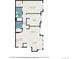 Detailed floor plan showcasing the layout of the home, including bedrooms, living areas, and dimensions at 5755 S Buchanan Ct # E, Aurora, CO 80016