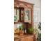 Dining room features a vintage cabinet and detailed window features at 2228 N Race St, Denver, CO 80205