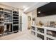 Large walk-in closet with ample shelving and hanging space at 147 Chapel Hill Cir, Brighton, CO 80601