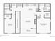 Second floor layout featuring a primary bedroom and bathroom, kitchen, laundry, and living room with balcony at 7160 S Wenatchee Way # F, Aurora, CO 80016