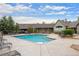 Beautiful community pool and lounge area with an attractive clubhouse for upscale neighborhood charm at 12816 Ironstone Way # 203, Parker, CO 80134
